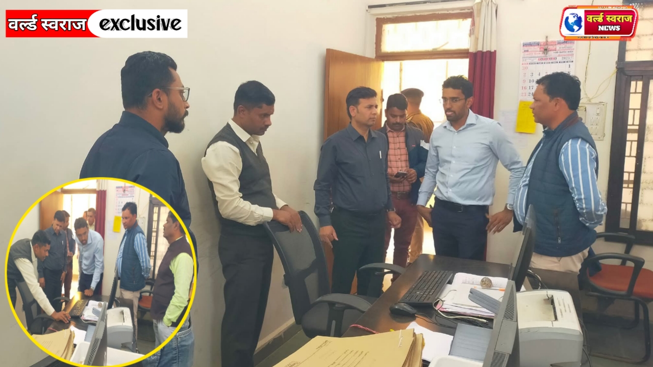 संभागायुक्त श्री तिवारी ने हंडिया तहसील कार्यालय का निरीक्षण किया। 1 20251114 190829