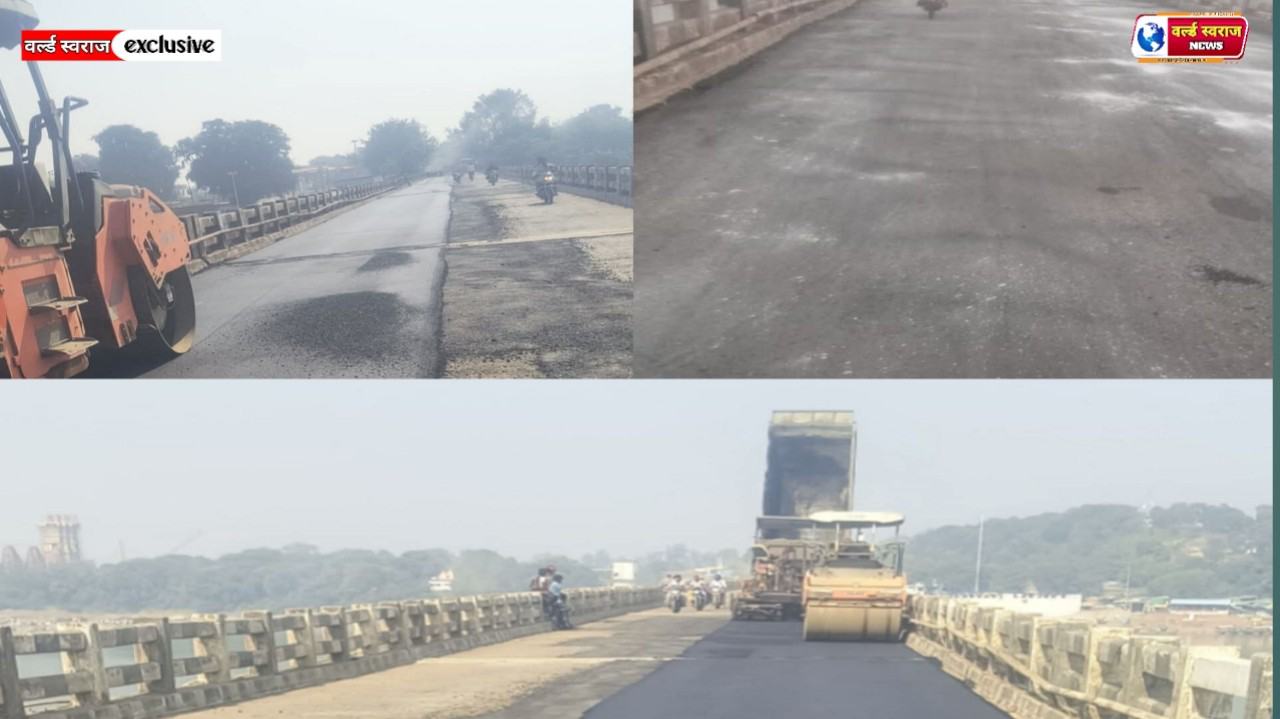 हंडिया पुराने नर्मदा सेतु पर वाहनों का आवागमन हुआ प्रारंभ। 1 Q 1763630047