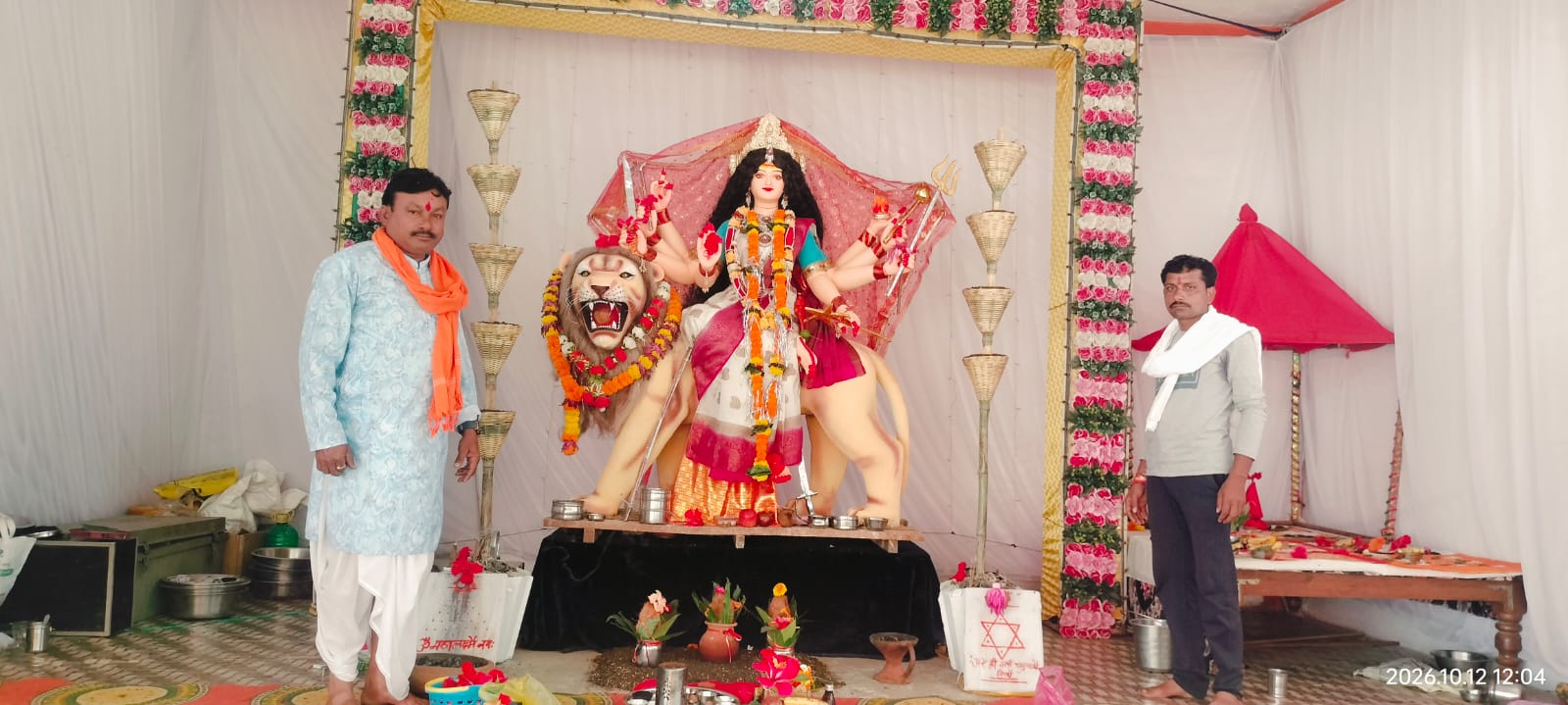 ग्राम आमासेल में माता रानी की भक्ति में डूबे श्रद्धालु, गांव में बना भक्तिमय माहौल । 1 IMG 20261013 WA0007